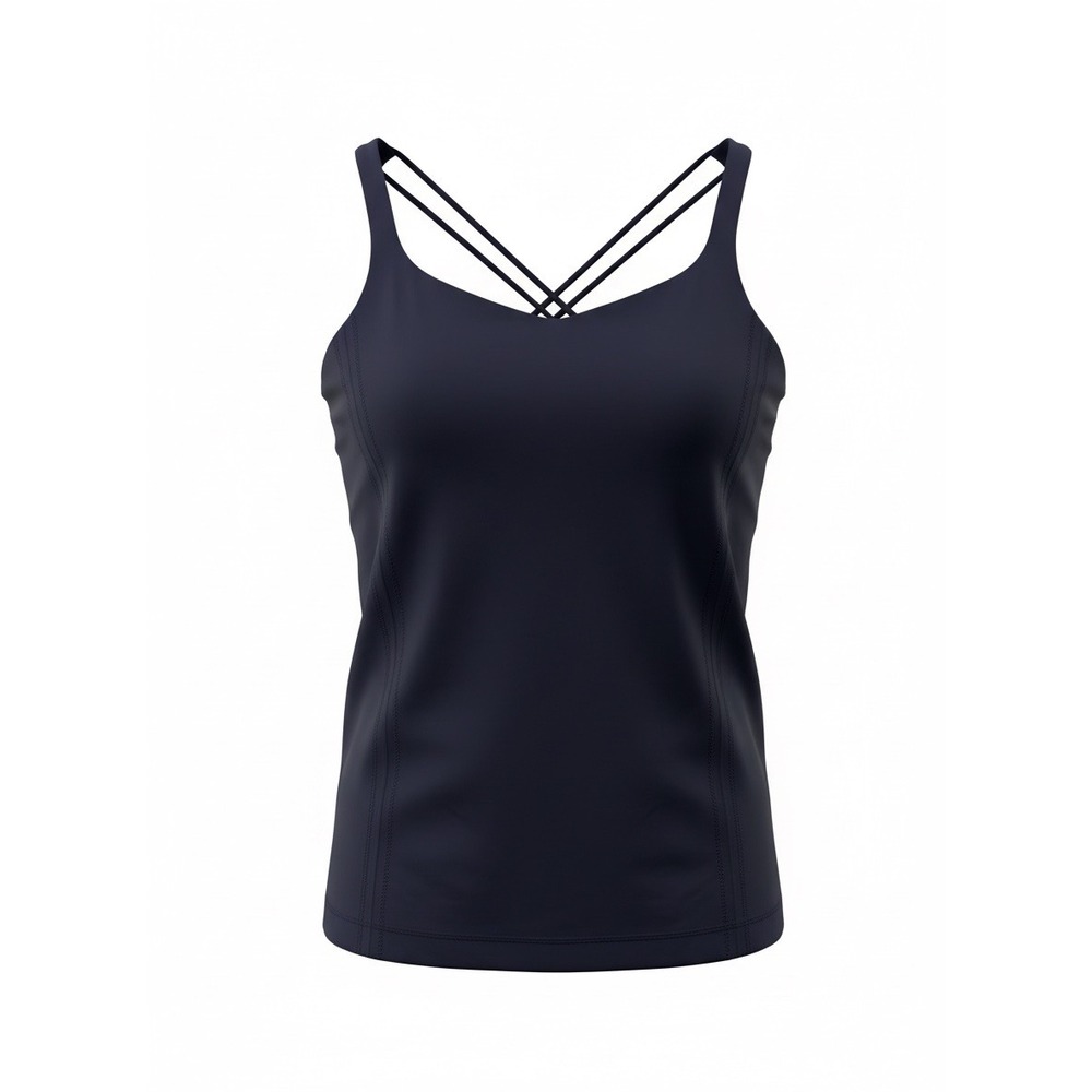 Lululemon Free To Be Tank Top Strappy Back Built-in Bra, Size 6